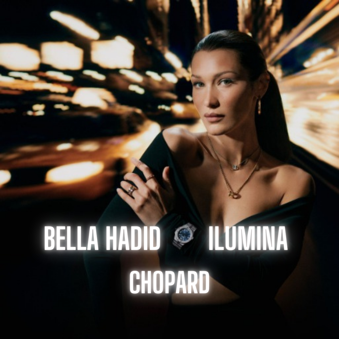 Bella Hadid brilla como el icono joyero de Chopard en la campaña 'Sculpted by Light' de Ice Cube